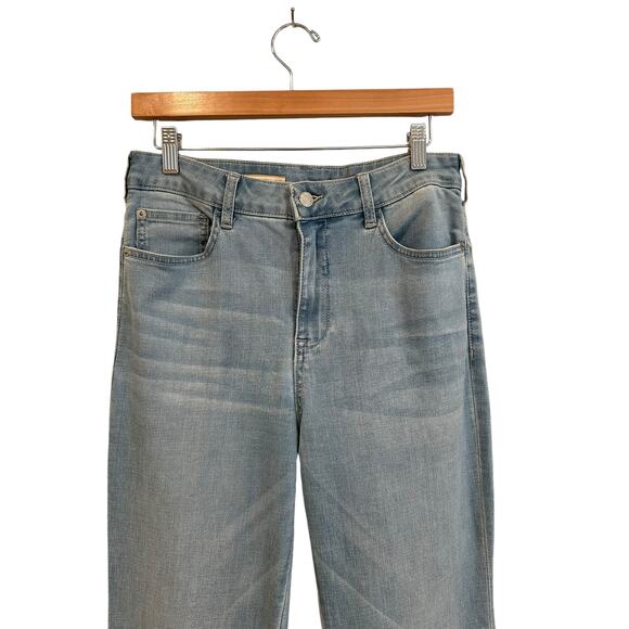 NEW Anthropologie Pilcro Flared High Waisted Light Wash Denim Boho Jeans Size 29 - Picture 2 of 7